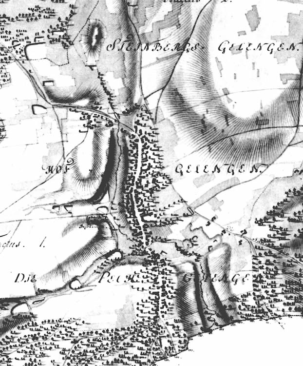 Ausschnitt aus der Karte von 1794